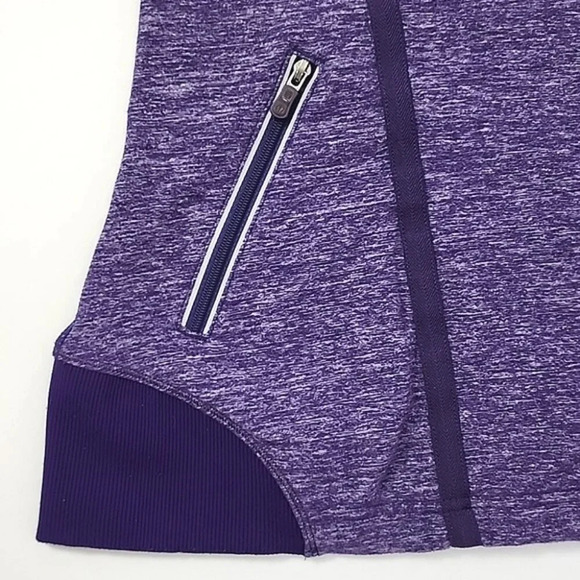 Lululemon Run Inspire Pullover 1/2 Zip Heather Lolo Purple Long Sleeves Size 6 - Picture 7 of 14